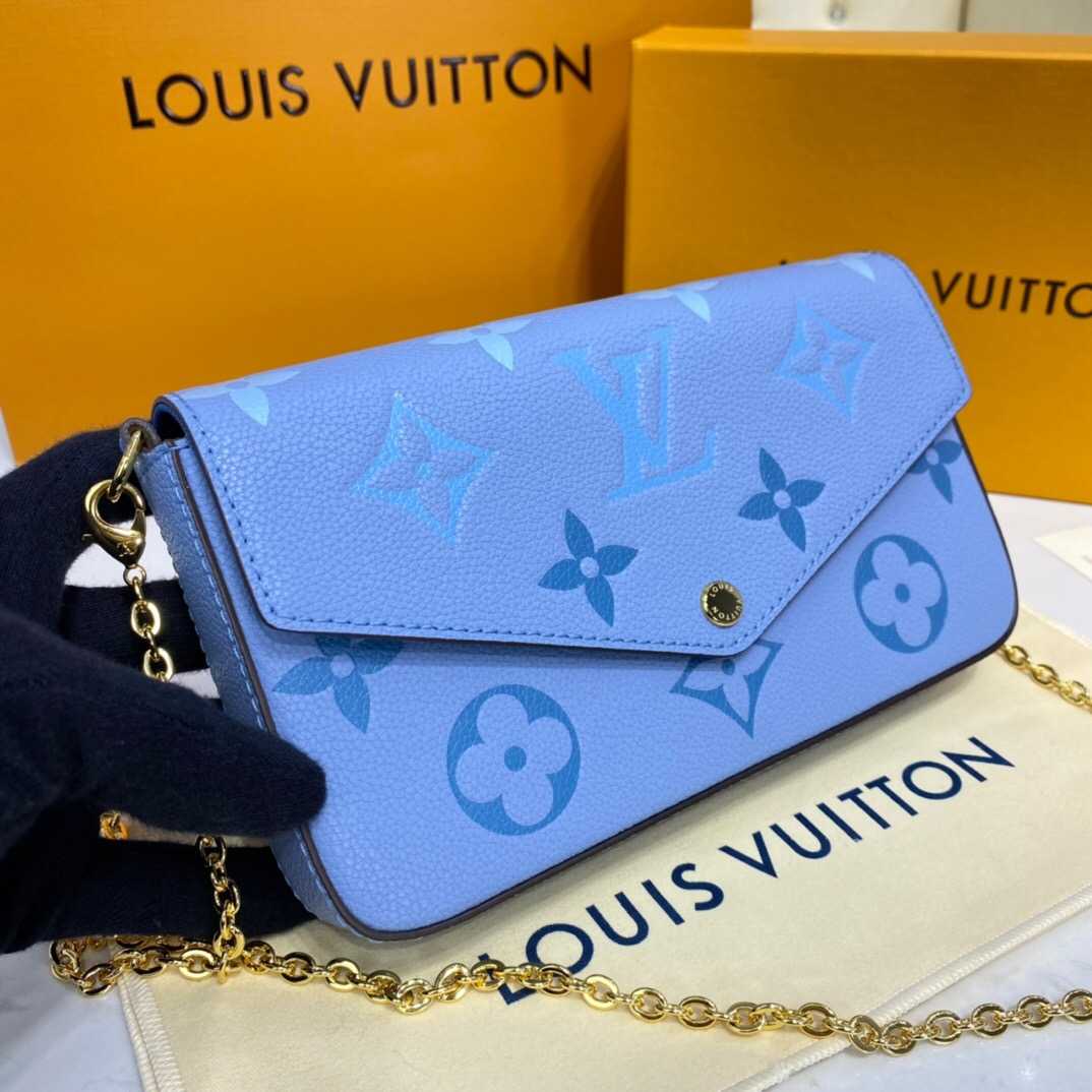 Louis Vuitton Outlet FELICIE POCHETTE M80498 Summer Blue