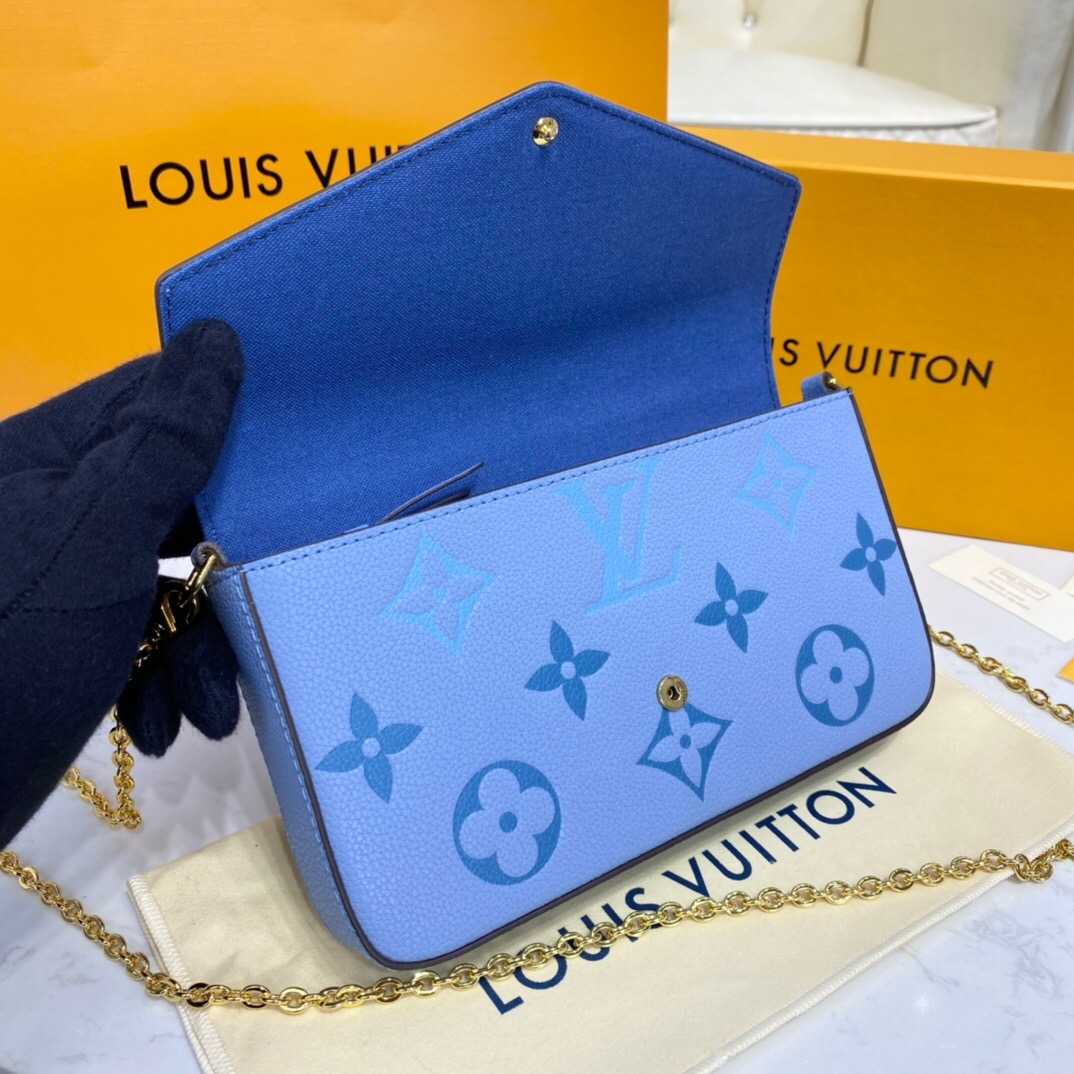 Louis Vuitton Outlet FELICIE POCHETTE M80498 Summer Blue