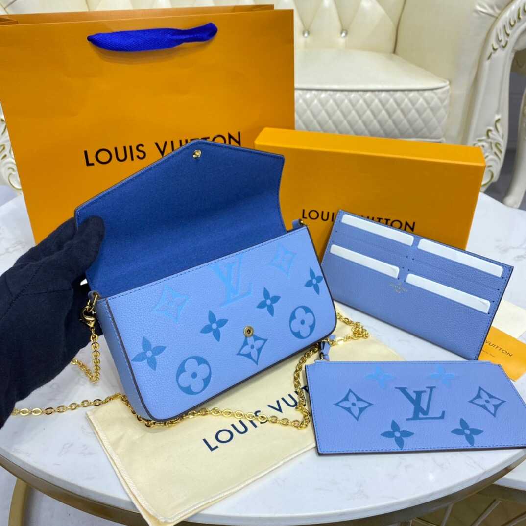 Louis Vuitton Outlet FELICIE POCHETTE M80498 Summer Blue