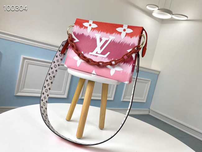 Louis Vuitton Outlet Monogram Canvas Original Leather M68137 red