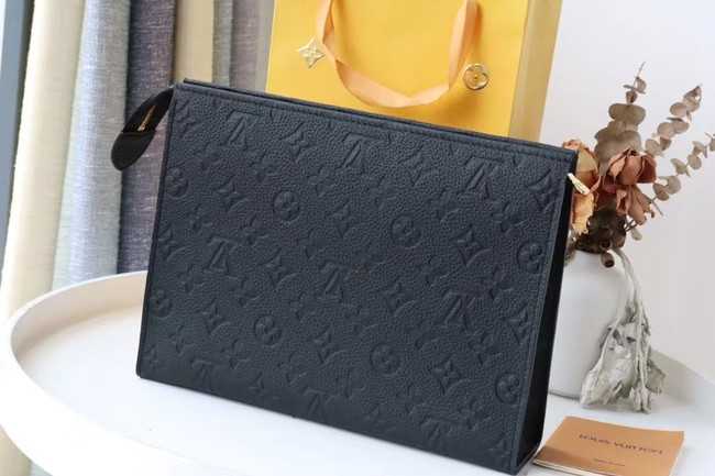 Louis Vuitton Outlet Monogram Empreinte POCHETTE VOYAGE MM M41058 black