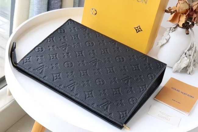 Louis Vuitton Outlet Monogram Empreinte POCHETTE VOYAGE MM M41058 black