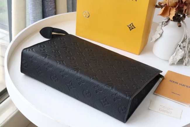 Louis Vuitton Outlet Monogram Empreinte POCHETTE VOYAGE MM M41058 black