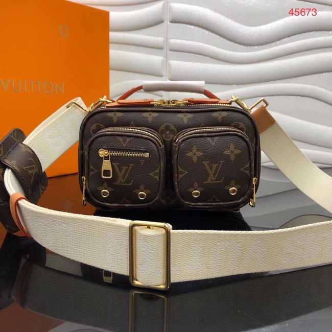 Louis Vuitton Outlet Original Monogram Canvas M45672 White&Brown