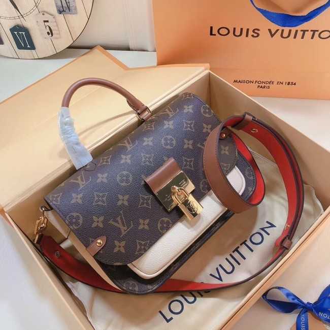 Louis Vuitton Outlet Monogram Canvas Original Leather VAUGIRARD M44354 cream