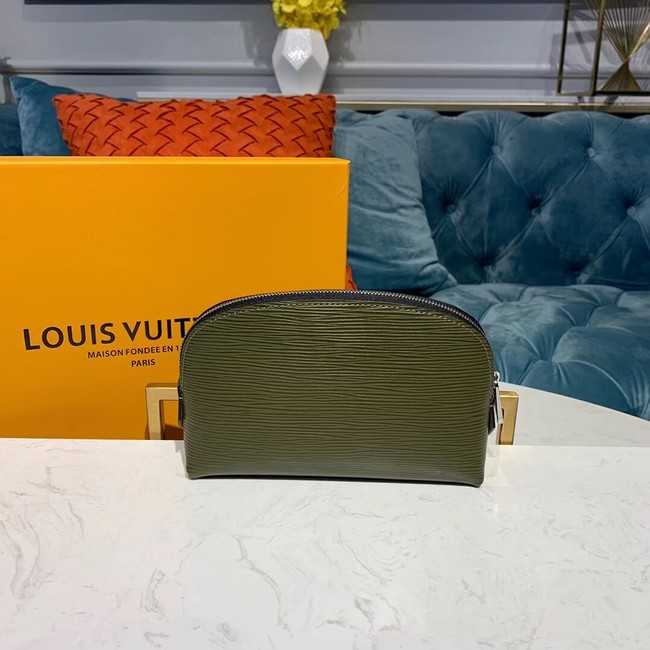 Louis Vuitton Outlet original Epi Leather COSMETIC POUCH PM M52030 Khaki