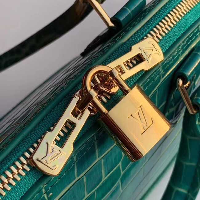 Louis Vuitton Outlet Crocodile Pattern Leather Bag N90897 Green