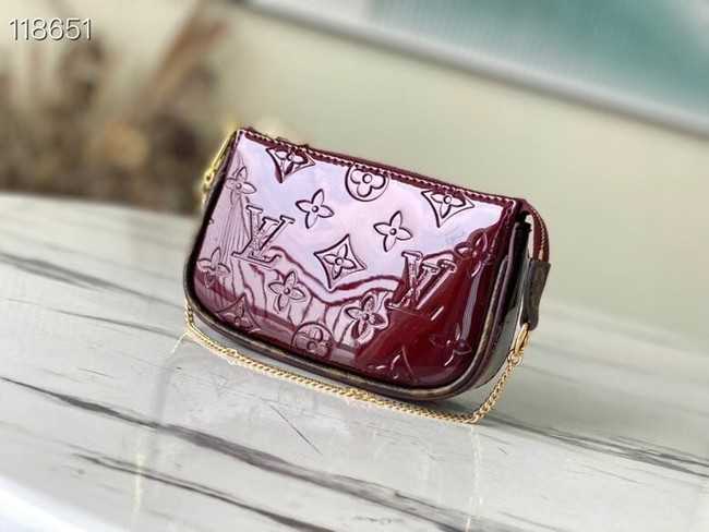 Louis Vuitton Outlet Monogram Vernis MINI POCHETTE ACCESSOIRES M58009 violet