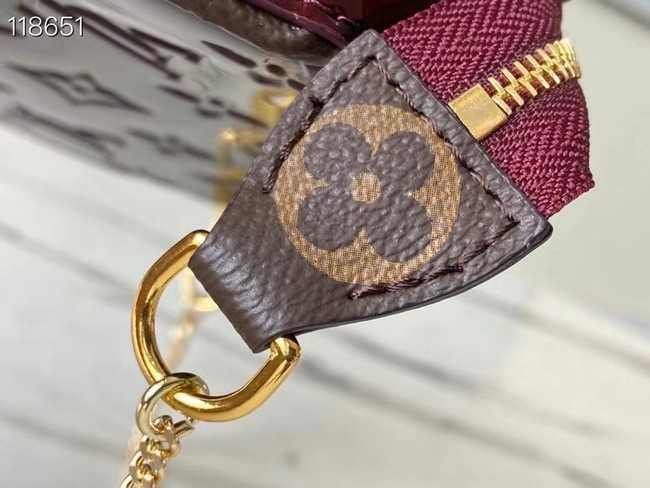 Louis Vuitton Outlet Monogram Vernis MINI POCHETTE ACCESSOIRES M58009 violet