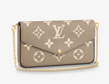 Louis Vuitton Outlet Original POCHETTE FELICIE Chain Bag M69977 grey