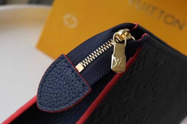 Louis Vuitton Outlet Monogram Empreinte POCHETTE VOYAGE MM M41058 Navy blue