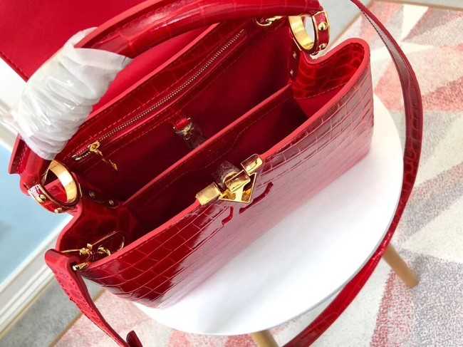 Louis Vuitton Outlet original crocodile CAPUCINES PM N93163 red