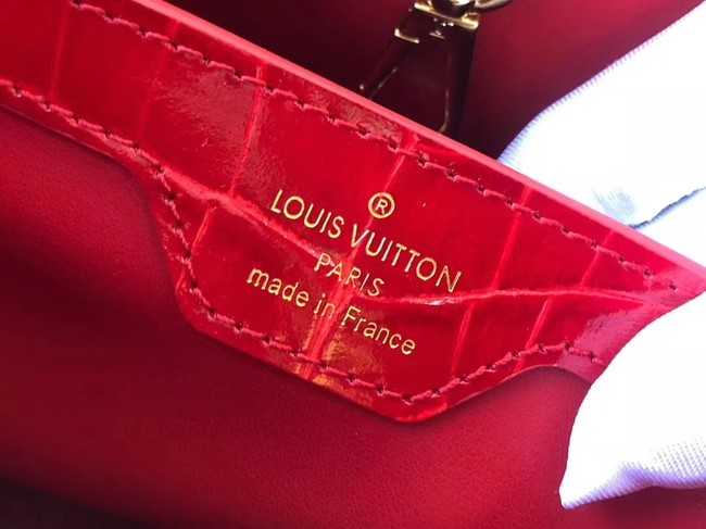 Louis Vuitton Outlet original crocodile CAPUCINES PM N93163 red