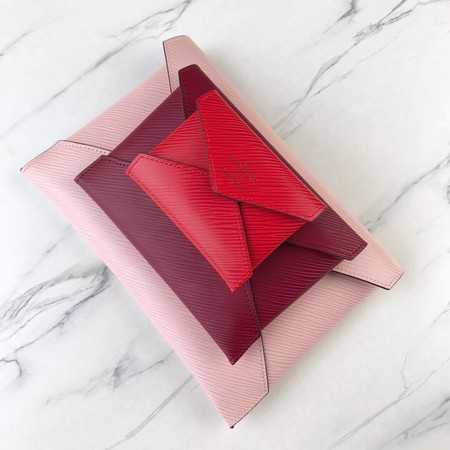 Louis Vuitton Outlet POCHETTE KIRIGAMI M64186 pink red Rose