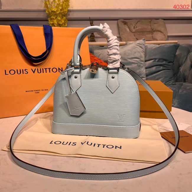 Louis Vuitton Outlet M40302 EPI LEATHER ALMA SMALL LIGHT BLUE