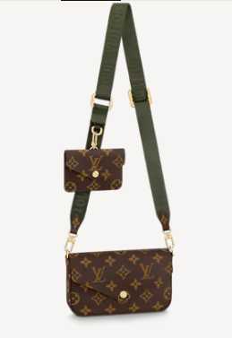 Louis Vuitton Outlet FELICIE STRAP & GO M80091 Khaki Green