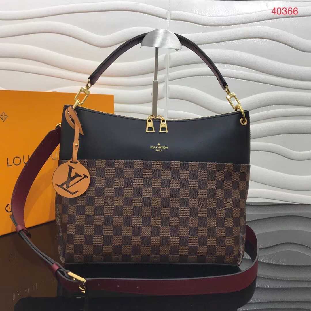 Louis Vuitton Outlet Original Damier Ebene Canvas M40366 black