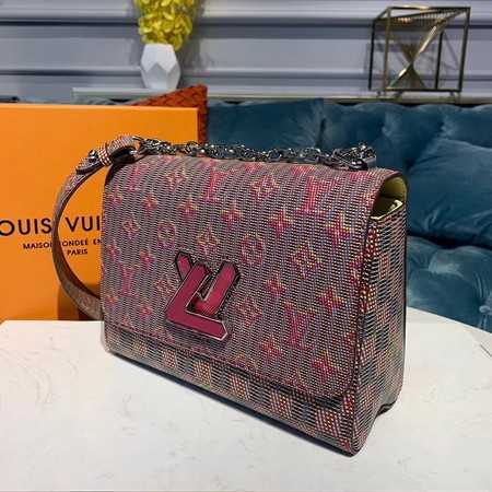 Louis Vuitton Outlet M55480 Twist MM Original Leather Monogram Pop Pink