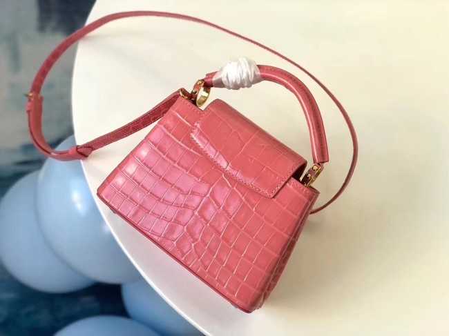 Louis Vuitton Outlet original crocodile CAPUCINES PM M94587 pink