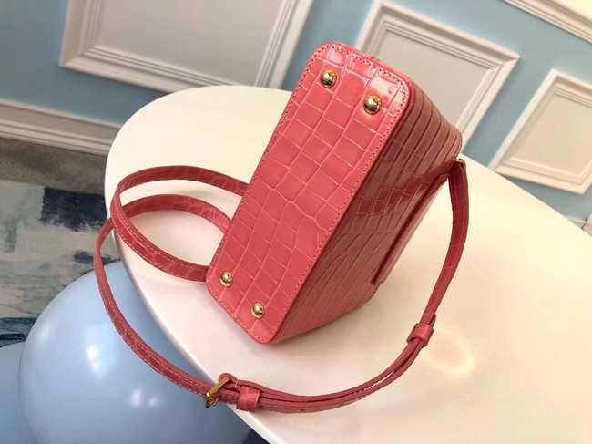 Louis Vuitton Outlet original crocodile CAPUCINES PM M94587 pink