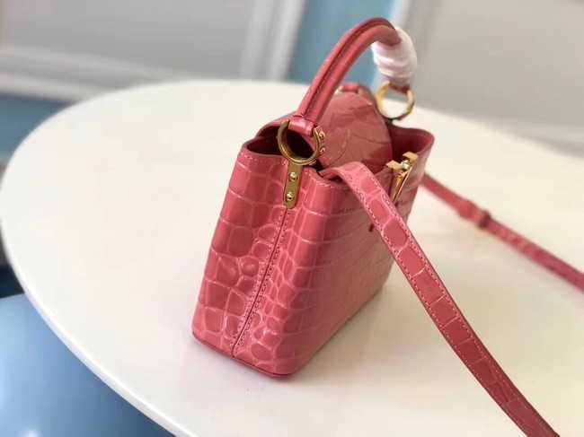 Louis Vuitton Outlet original crocodile CAPUCINES PM M94587 pink