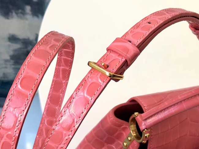 Louis Vuitton Outlet original crocodile CAPUCINES PM M94587 pink