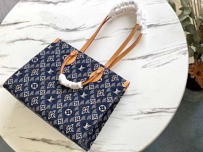 Louis Vuitton Outlet SINCE 1854 Onthego medium tote bag M57396 blue