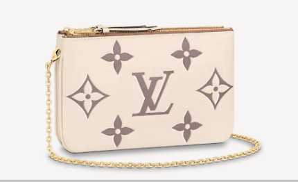 Louis Vuitton Outlet DOUBLE ZIP POCHETTE M80084 Cream