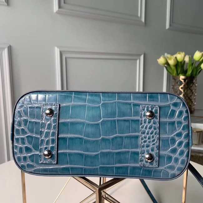 Louis Vuitton Outlet Crocodile Pattern Leather Bag N90897 Blue