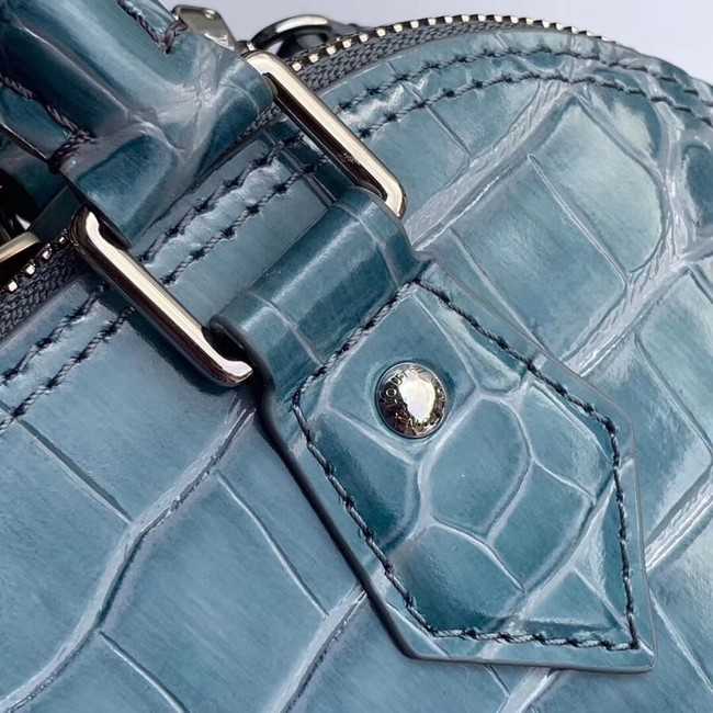 Louis Vuitton Outlet Crocodile Pattern Leather Bag N90897 Blue