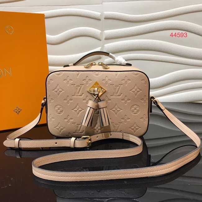 Louis Vuitton Outlet original mongram empreinte SAINTONGE M44593 apricot