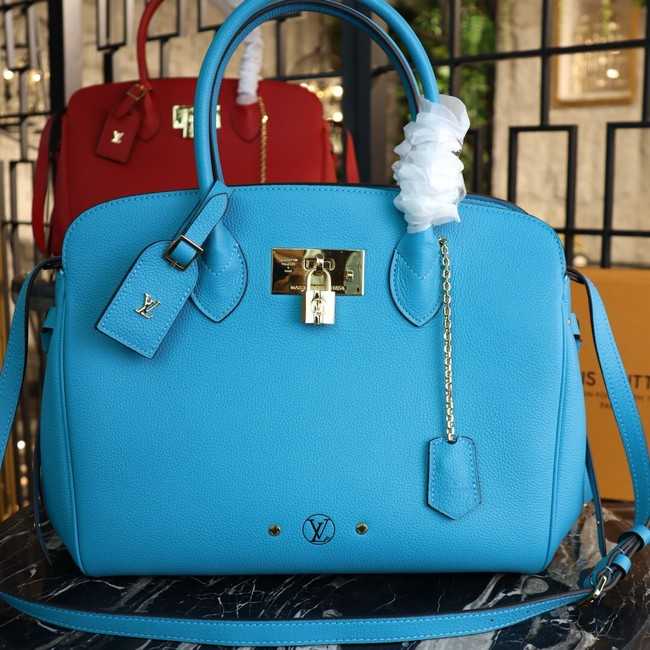 Louis Vuitton Outlet Veau Nuage Leather Milla MM M51685 sky blue