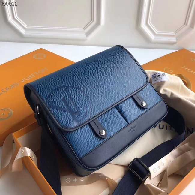 Louis Vuitton Outlet original MESSENGER PM M53492 blue