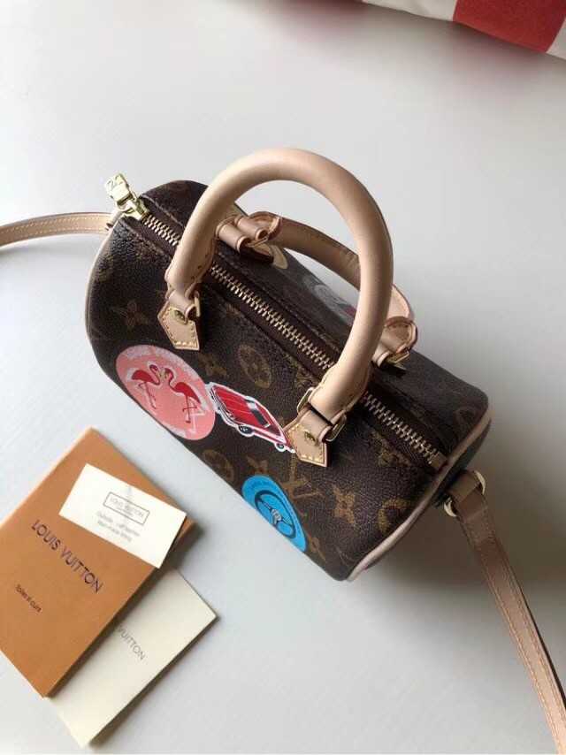 Louis Vuitton Outlet original monogram canvas nano speedy N61252