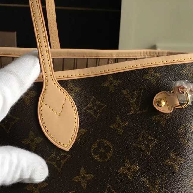 Louis Vuitton Outlet Monogram Canvas Original NEVERFULL GM M40990 apricot