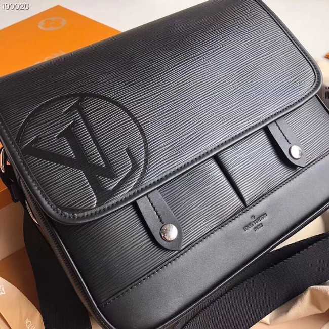 Louis Vuitton Outlet original MESSENGER PM M53492 black