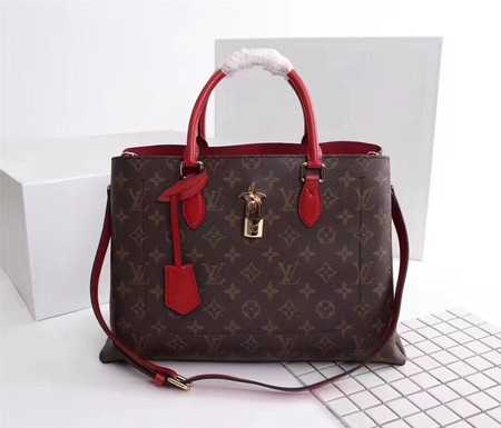 Louis Vuitton Outlet monogram canvas monogram flower M43553 red