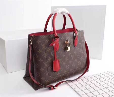 Louis Vuitton Outlet monogram canvas monogram flower M43553 red