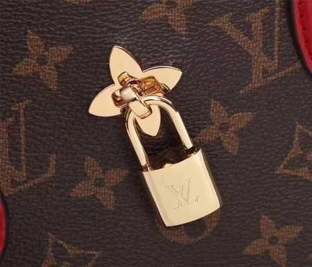 Louis Vuitton Outlet monogram canvas monogram flower M43553 red