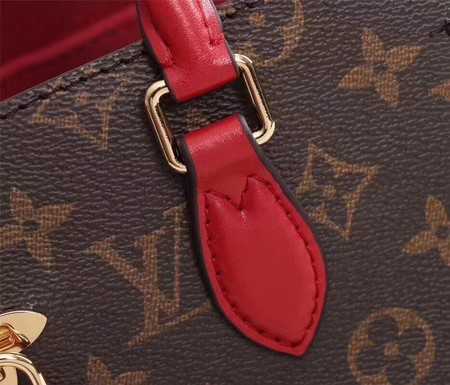 Louis Vuitton Outlet monogram canvas monogram flower M43553 red