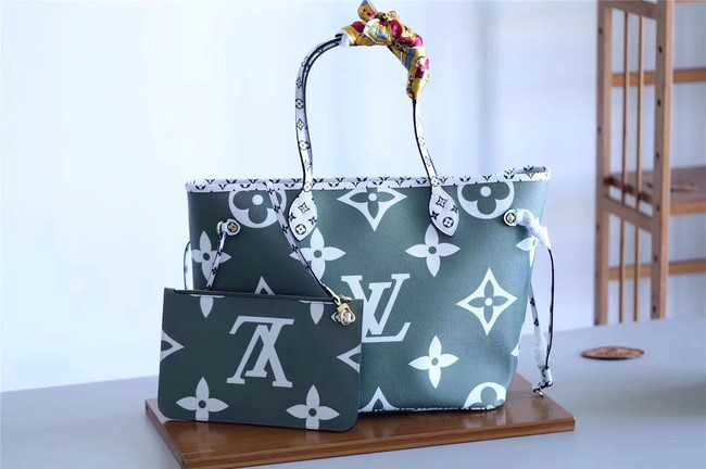 Louis Vuitton Outlet Original Monogram Canvas NEVERFULL M41177 green