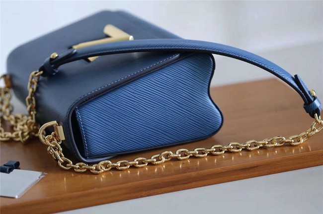 Louis Vuitton Outlet original epi leather TWIST MM M52870 blue