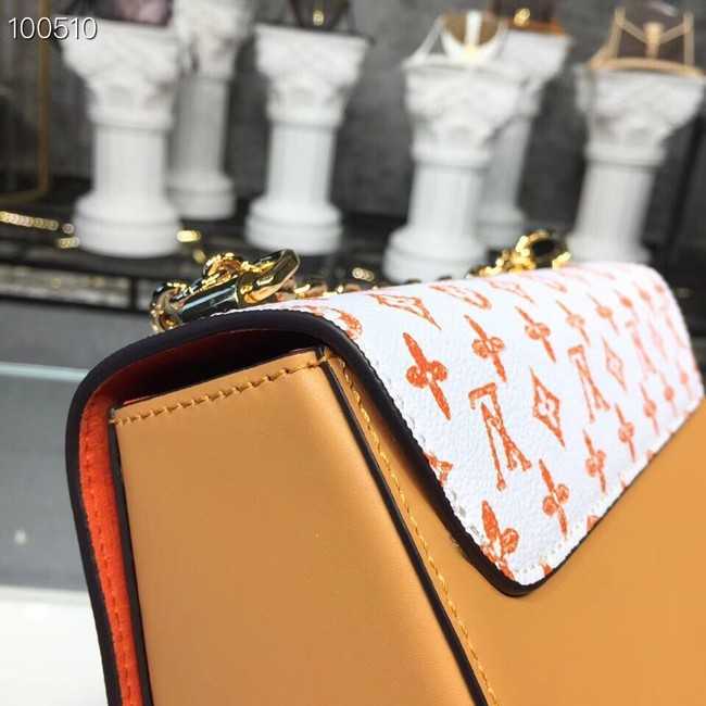 Louis Vuitton Outlet TWIST MM M50282 white&orange