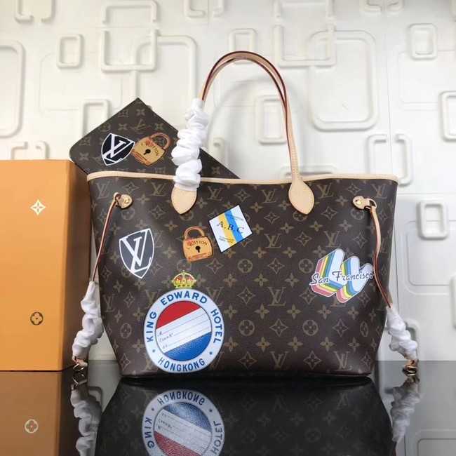 Louis Vuitton Outlet original monogram canvas NEVERFULL MM M40995