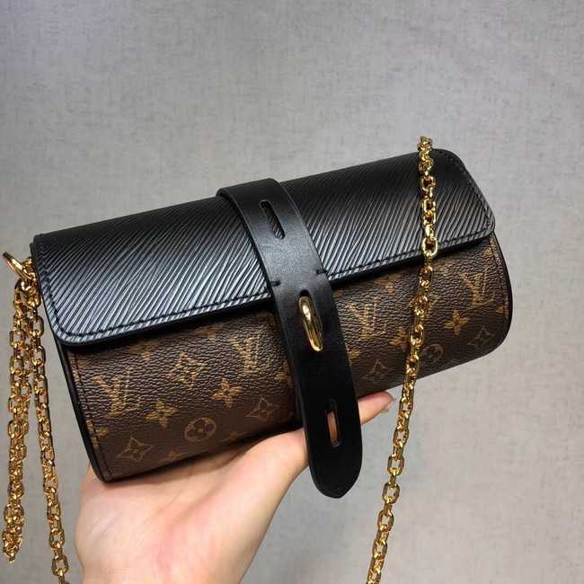 Louis Vuitton Outlet original monogram canvas GLASSES CASE M43903 black