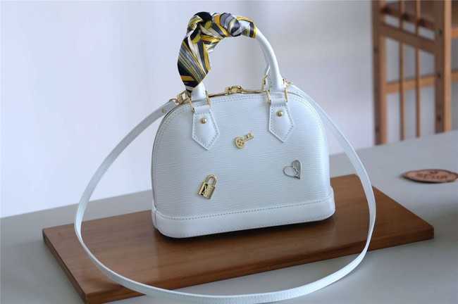 Louis Vuitton Outlet original ALMA BB M52884 white