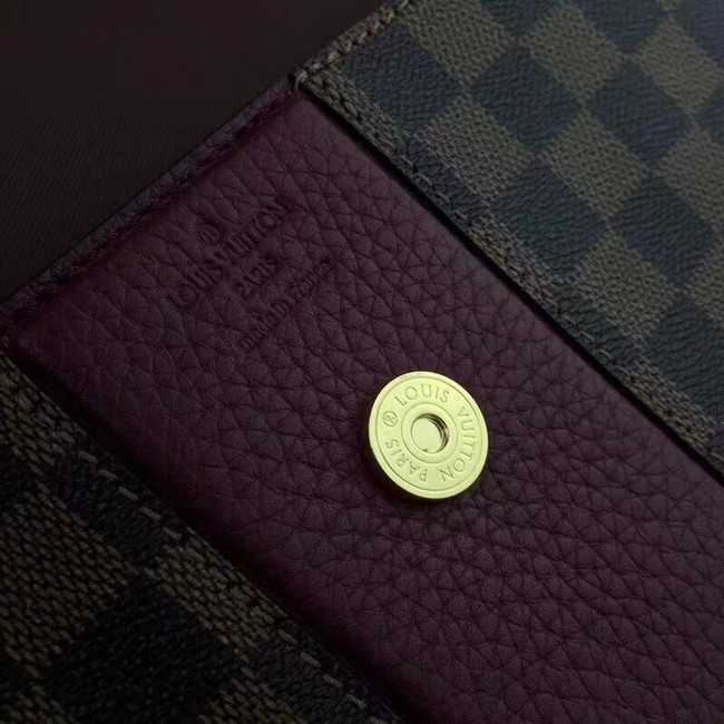 Louis Vuitton Outlet Original Damier Ebene Canvas BOND STREET M64416 Lie de Vin