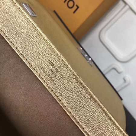 Louis Vuitton Outlet soft original calf leather LOCKME BB Bag M50250 Gold