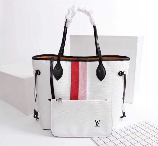 Louis Vuitton Outlet Neverfull Epi Leather MM 53763 white