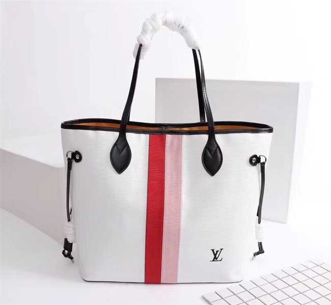 Louis Vuitton Outlet Neverfull Epi Leather MM 53763 white